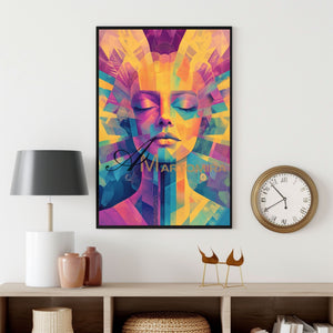 Abstract Woman Painting | Colorful Wall Art | Abstract Wall Art | Living Room Painting #AP031