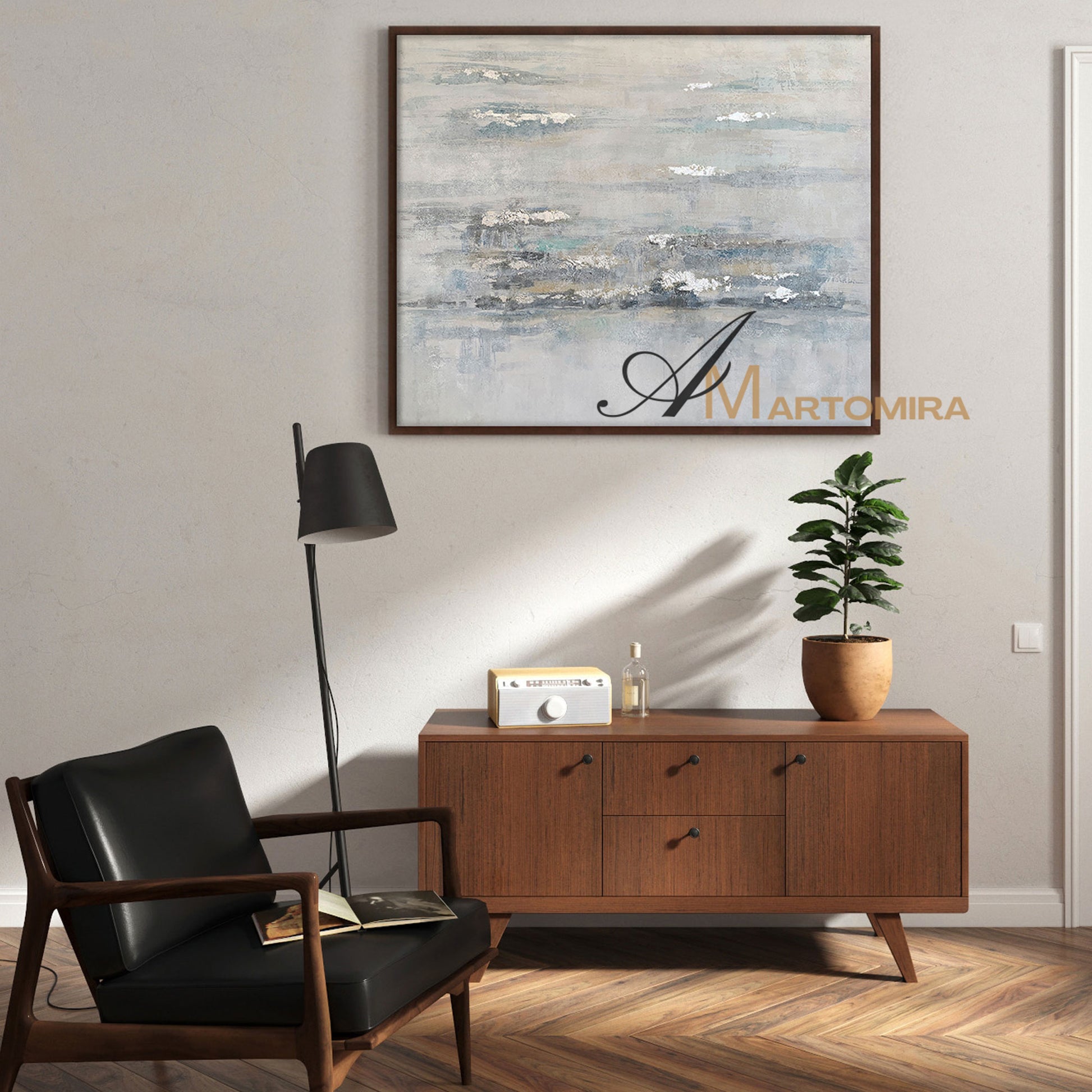 Acrylic Paint | Abstract Canvas Wall Art |Modern Abstract Wall Art | Landscape Wall Art For Living Room #NY004