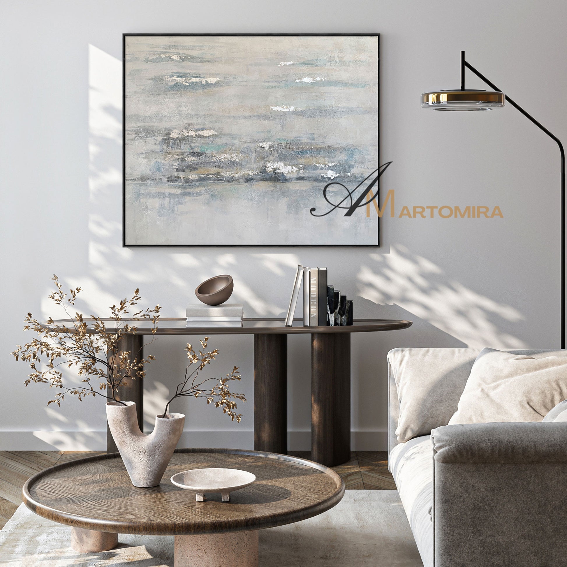 Acrylic Paint | Abstract Canvas Wall Art |Modern Abstract Wall Art | Landscape Wall Art For Living Room #NY004