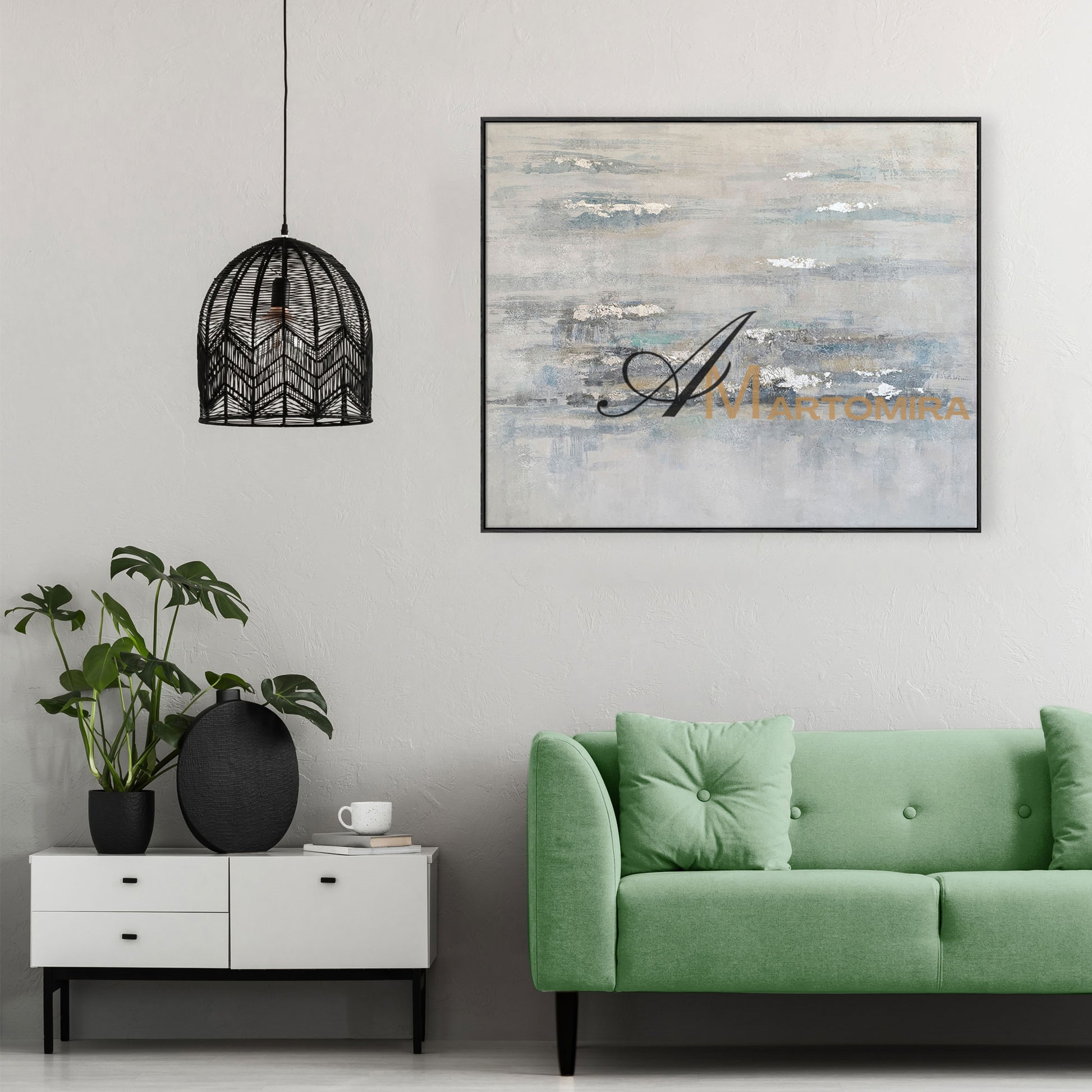Acrylic Paint | Abstract Canvas Wall Art |Modern Abstract Wall Art | Landscape Wall Art For Living Room #NY004