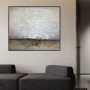 Modern Abstract Paintings | Abstract Landscape Art | Contemporary Modern Wall Decor | Earth Tone Wall Art #NY005