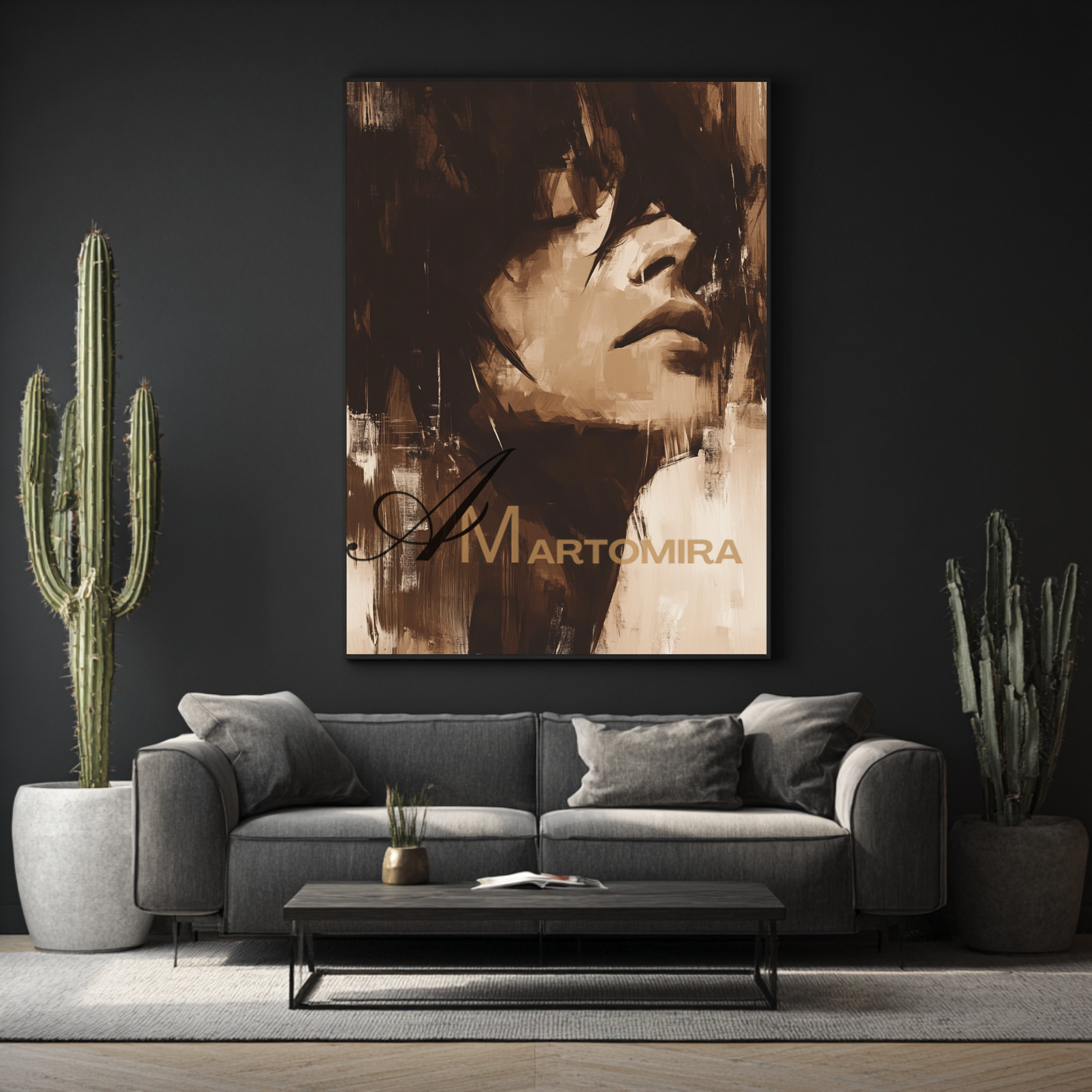 Art Portraits | Beautiful Woman Painting | Acrylic Wall Art | Large Wall Art #AP034