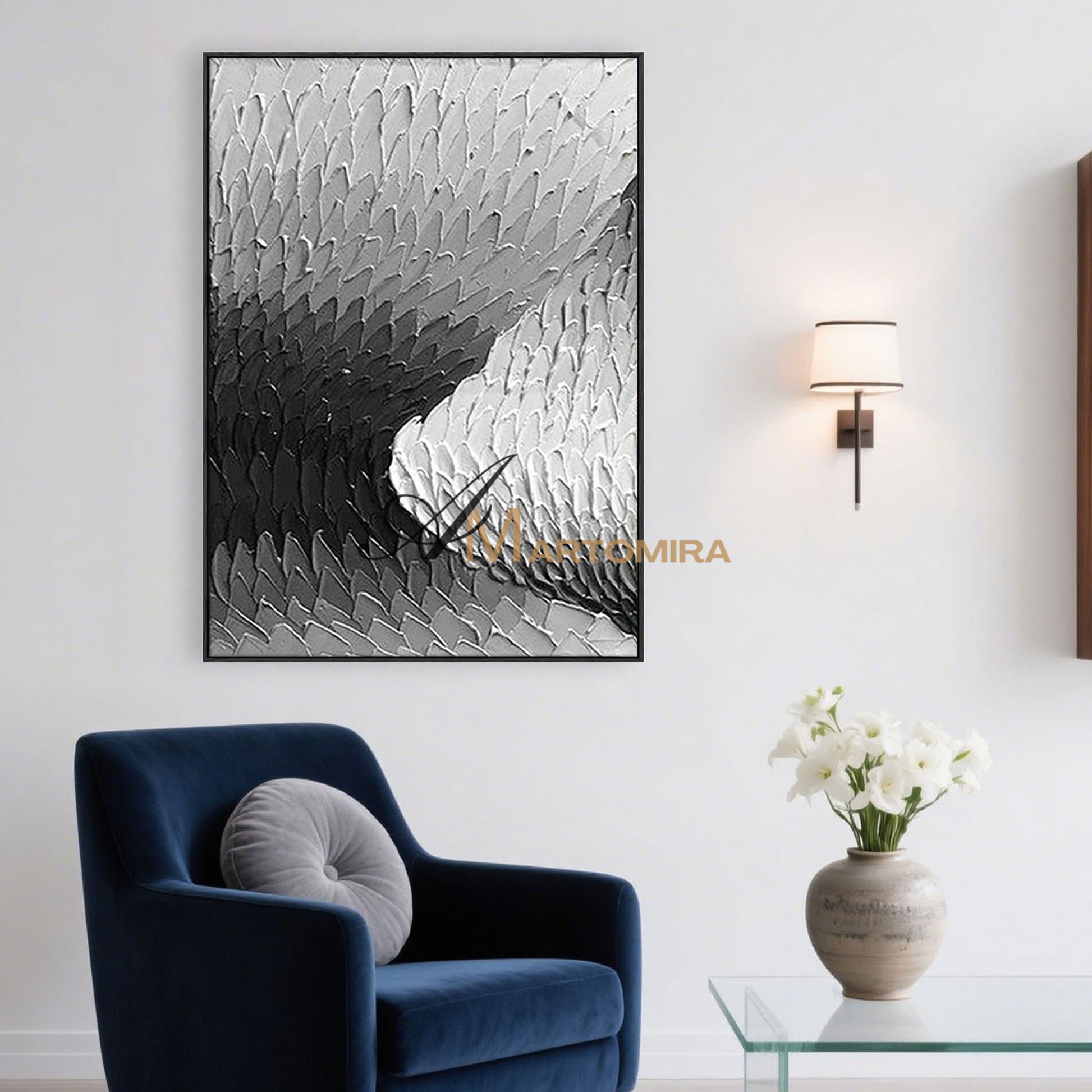 Textured Wall Art | Oil Painting Abstract Art | Textured Wall Art For Living Room | Abstract Painting #MF055