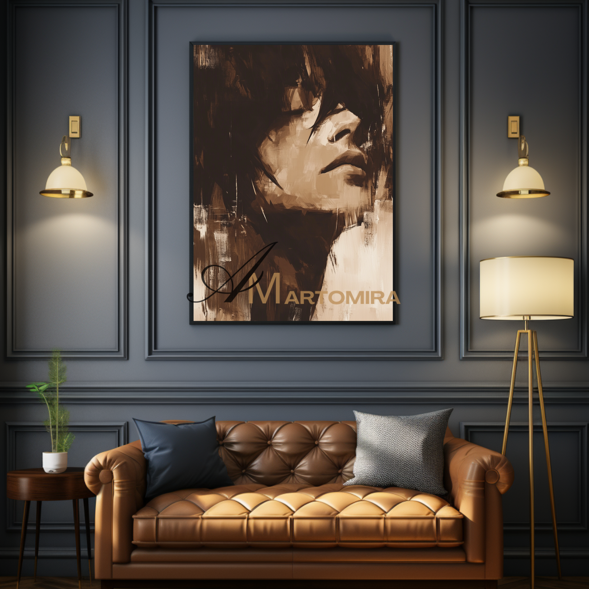 Art Portraits | Beautiful Woman Painting | Acrylic Wall Art | Large Wall Art #AP034