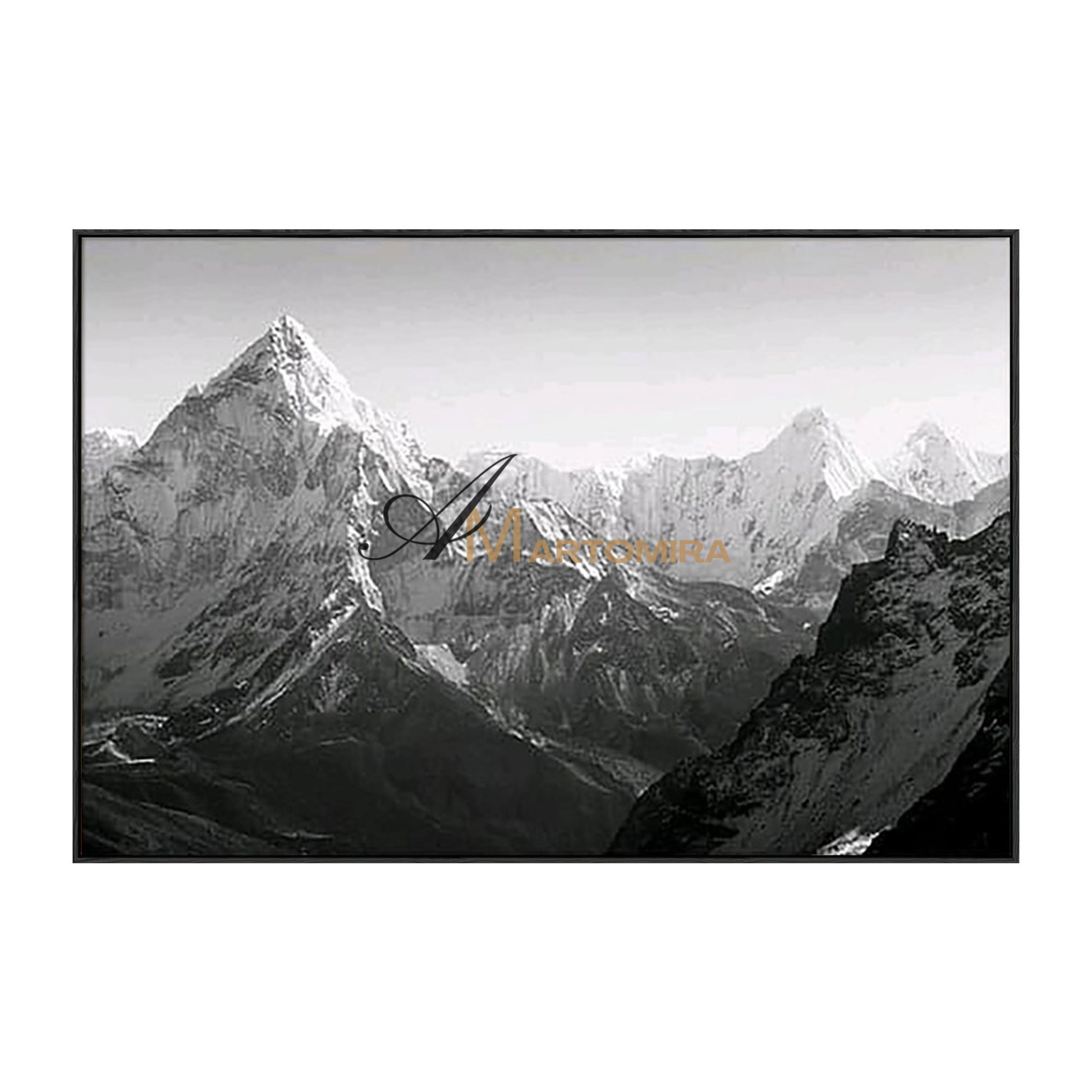 Abstract Landscape Painting | Mountain Landscape Art | Landscape Wall Art For Living Room #MF056