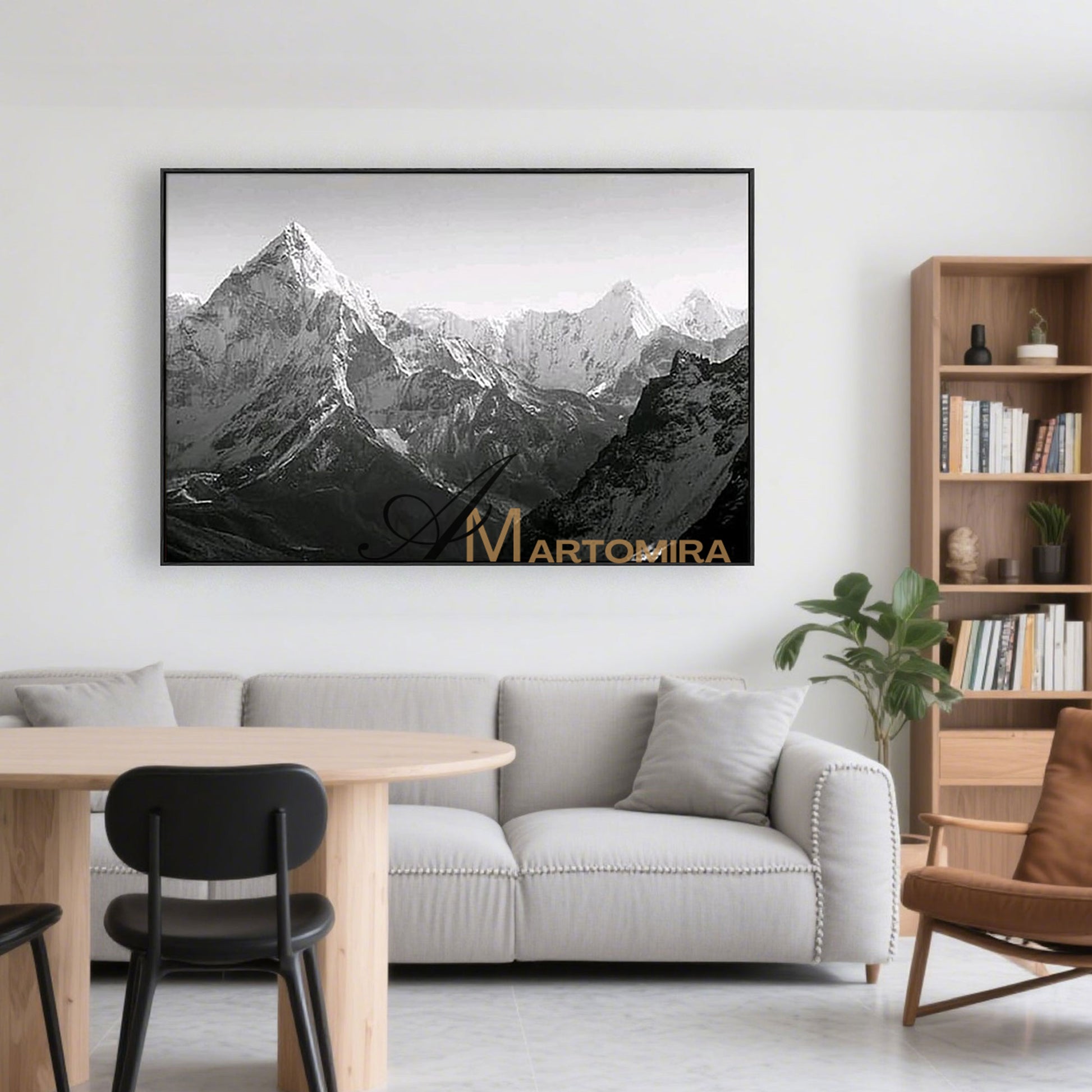 Abstract Landscape Painting | Mountain Landscape Art | Landscape Wall Art For Living Room #MF056