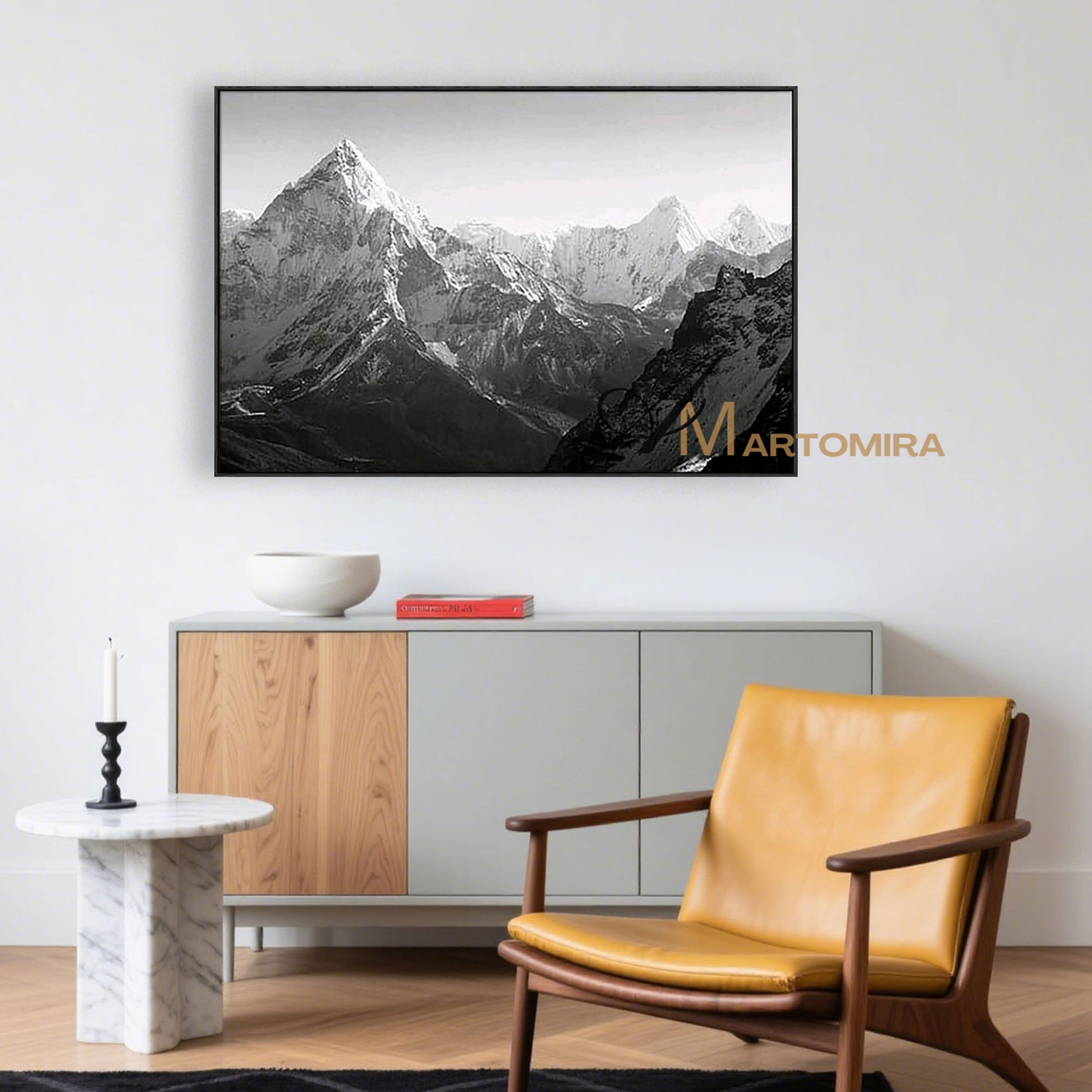 Abstract Landscape Painting | Mountain Landscape Art | Landscape Wall Art For Living Room #MF056