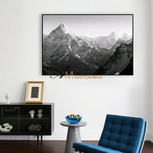 Abstract Landscape Painting | Mountain Landscape Art | Landscape Wall Art For Living Room #MF056