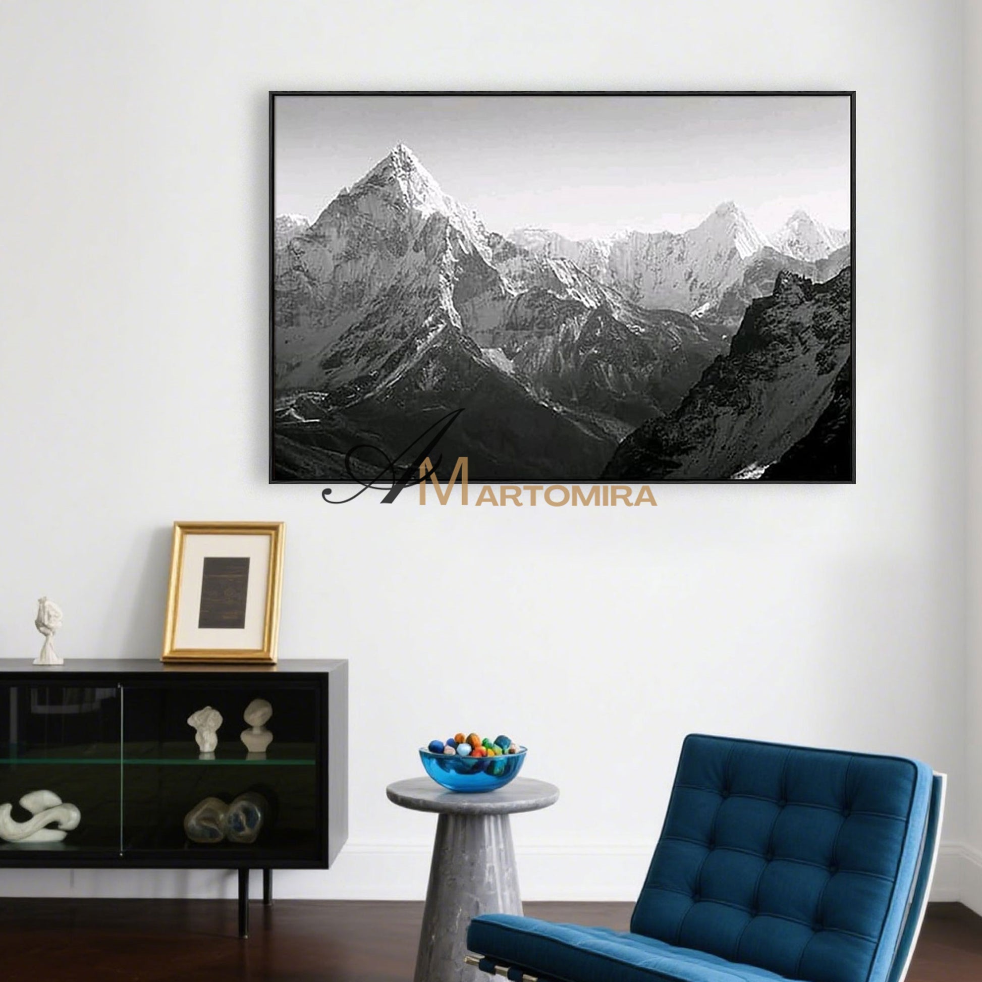 Abstract Landscape Painting | Mountain Landscape Art | Landscape Wall Art For Living Room #MF056