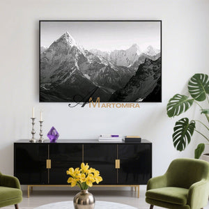 Abstract Landscape Painting | Mountain Landscape Art | Landscape Wall Art For Living Room #MF056