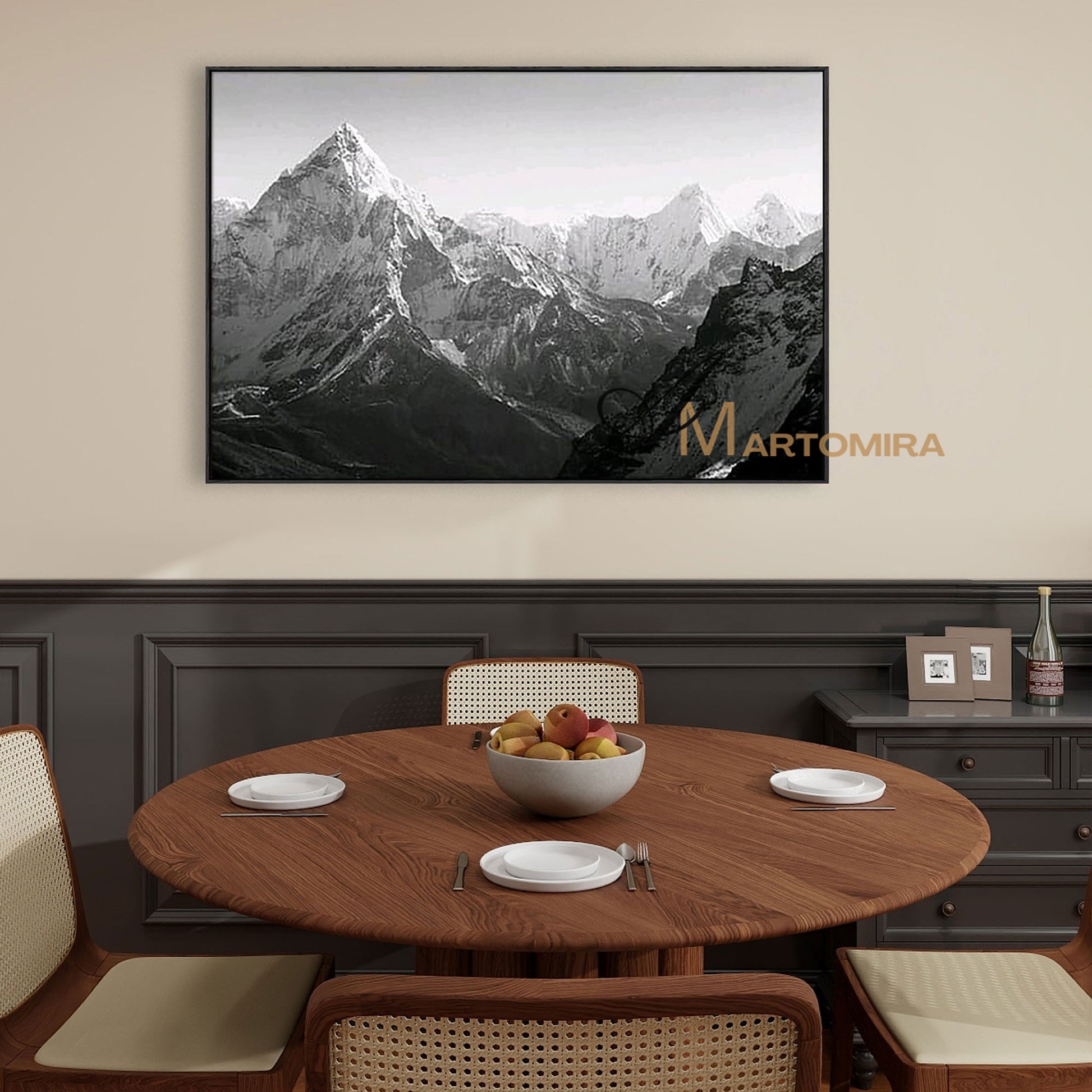Abstract Landscape Painting | Mountain Landscape Art | Landscape Wall Art For Living Room #MF056