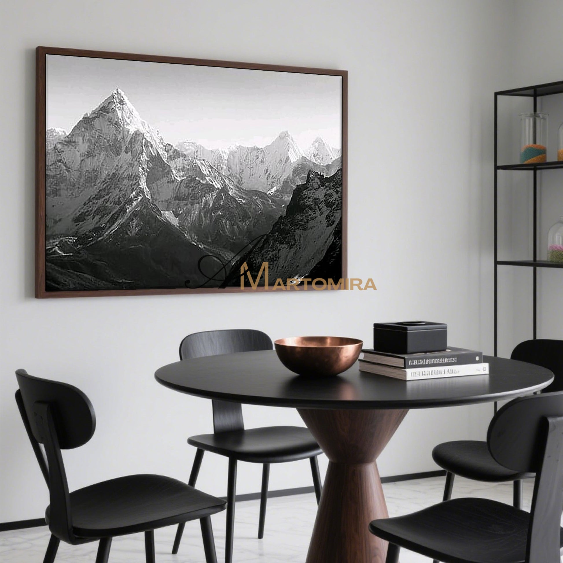 Abstract Landscape Painting | Mountain Landscape Art | Landscape Wall Art For Living Room #MF056
