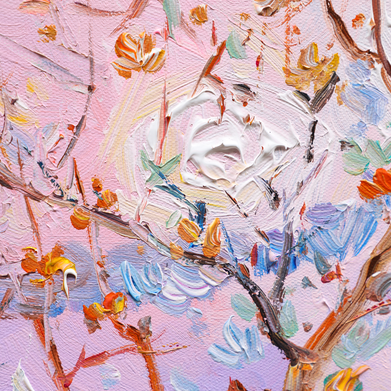 Colorful Wall Art | Modern Abstract Art | Large Canvas wall Art | Painting The Tree #DF006