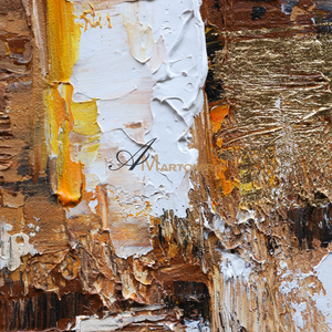 Brown And Beige Wall Art | Modern Abstract Painting | Handmade Paintings For Living Room #DF032