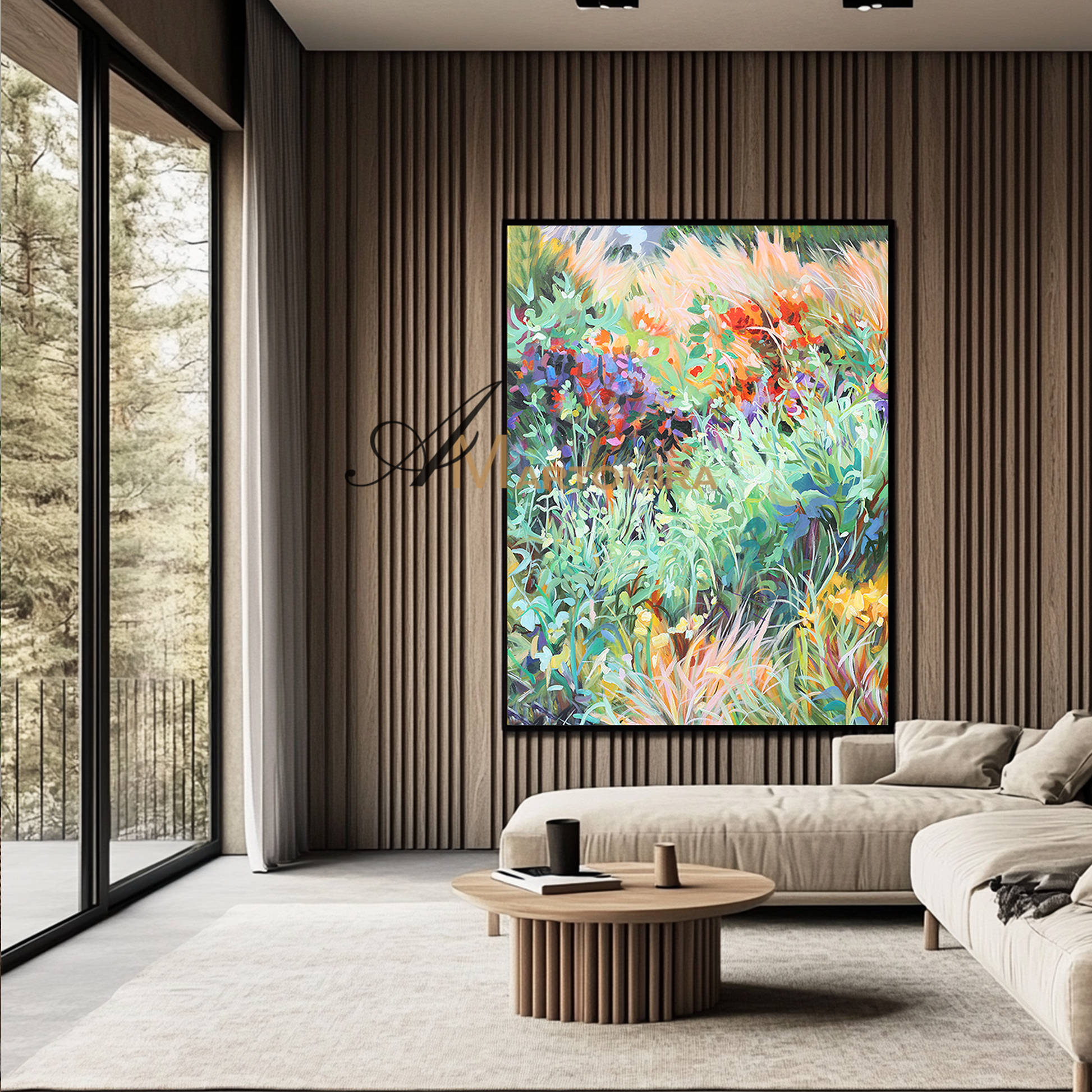 Grass Painting | Painting Grass Green | Colorful Wall Art | Modern Wall Decor Art #DF044