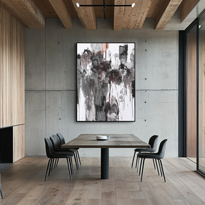 Black And White Canvas Art | Modern Abstract Art | Large Art Canvas #DF029
