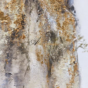 Painting Of The Mountains | Gold Canvas Art | Abstract Landscape Art | Large Canvas Wall Art #DF008