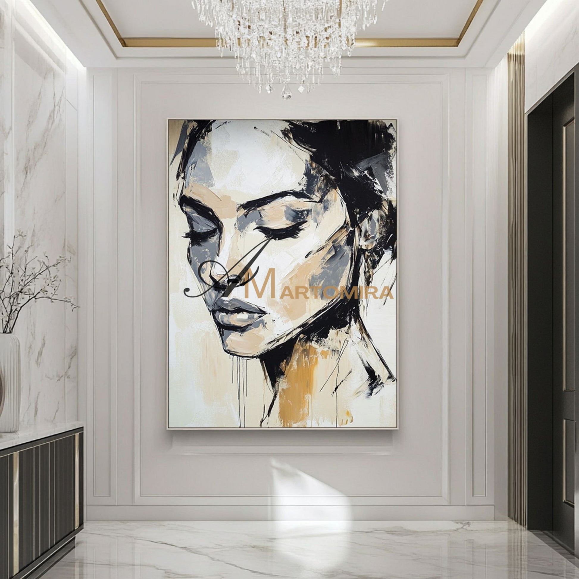 Oil Painting | Abstract Painting Woman | Portraits Painting | Wall Art Decor  #AP001
