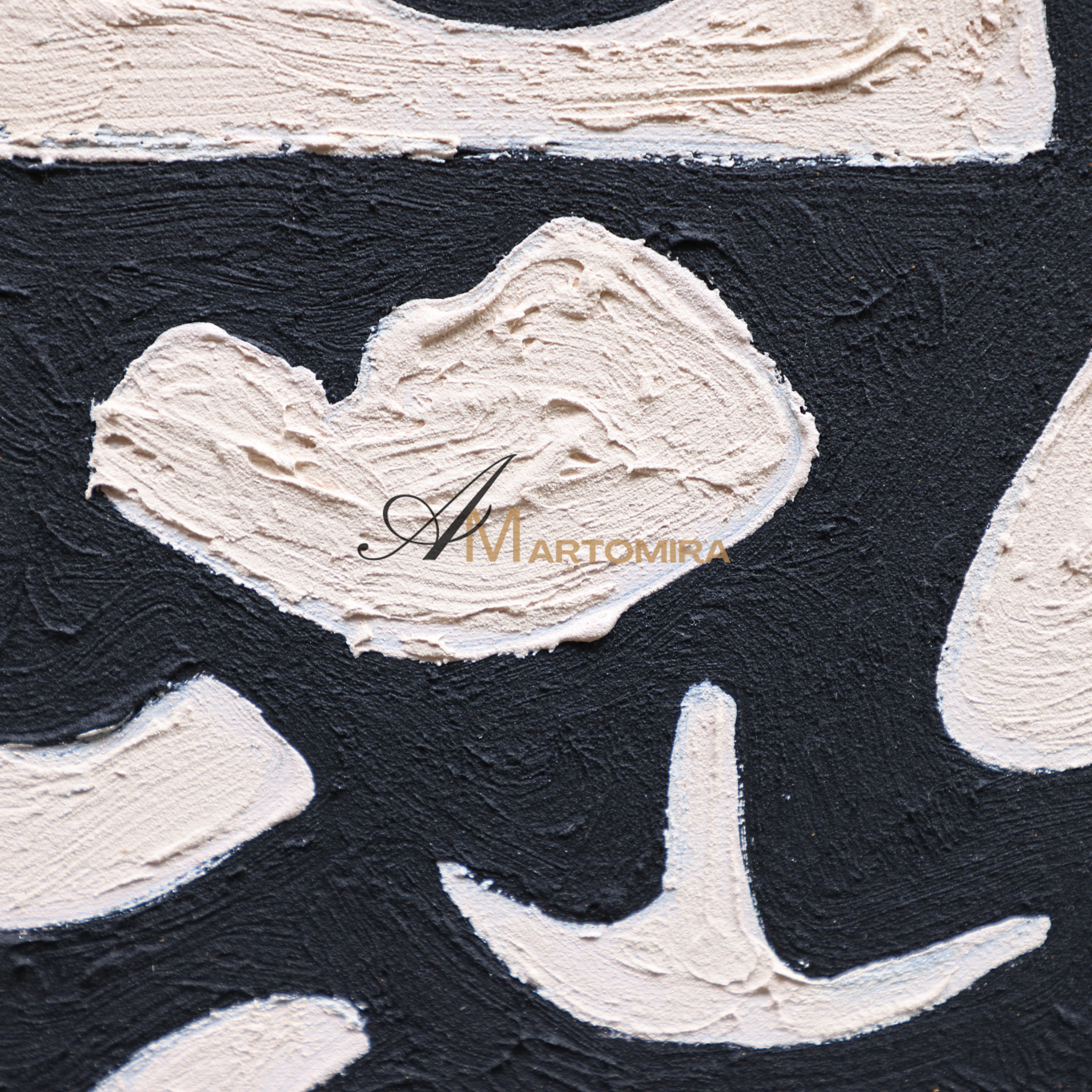 Black And White Abstract Art | Minimalist Paint | Abstract Geometric Art | Large Painting For Living Room #DF063