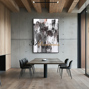 Black And White Canvas Art | Modern Abstract Art | Large Art Canvas #DF029