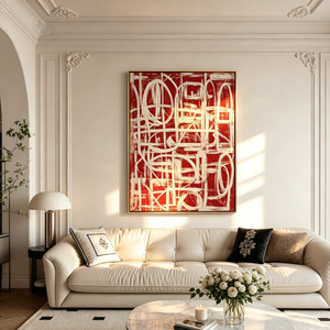 Elegant Gold and White Abstract Textured Wall Art - Modern Impasto Swirl Painting for Living Room, Bedroom, Office - Neutral Beige and Light Grey Minimalist Artwork with Thick Brushstrokes, Luxe Decor for Contemporary Spaces