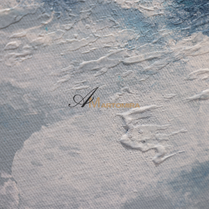 Abstract Landscape Art | Abstract Painting Mountains | Landscape Wall Art For Living Room #DF058