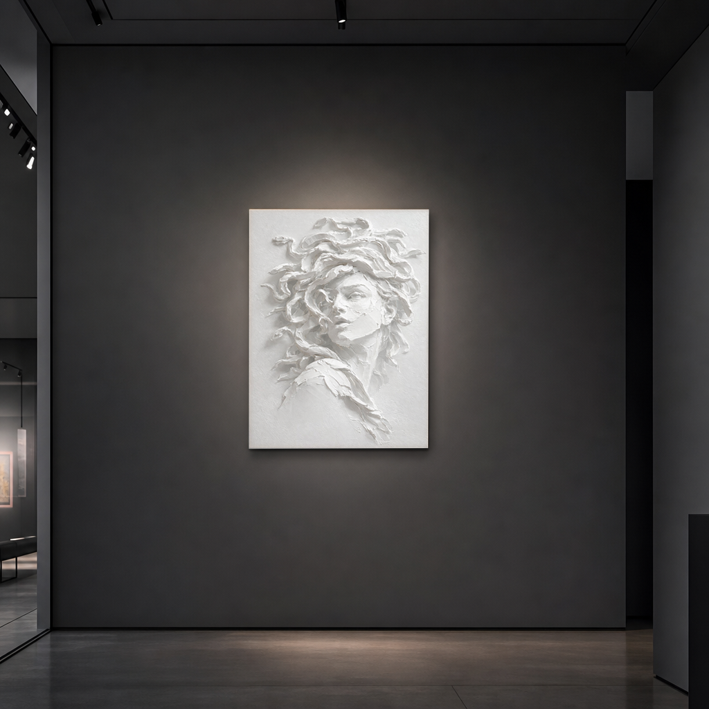 Wabi-Sabi-Kunst | Großformatige abstrakte Wandkunst | Schwarz-Weiß-Leinwandkunst | Abstrakte minimalistische Wandkunst #AH147