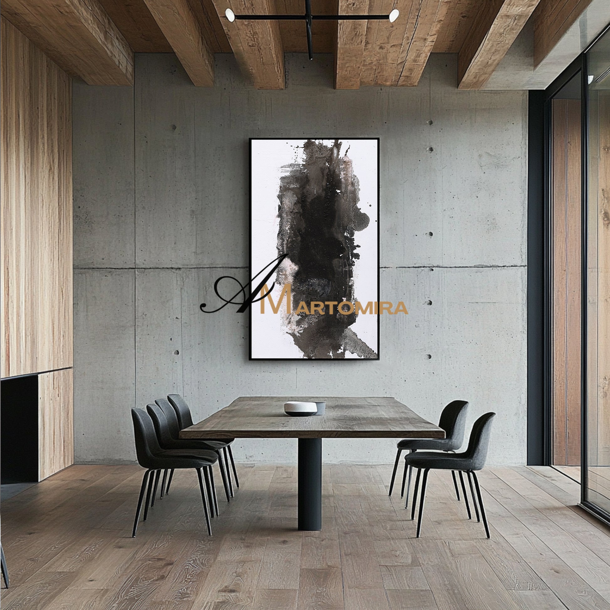 Black And White Abstract Art | Abstract Wall Art | Minimalist Abstract Art #DF020