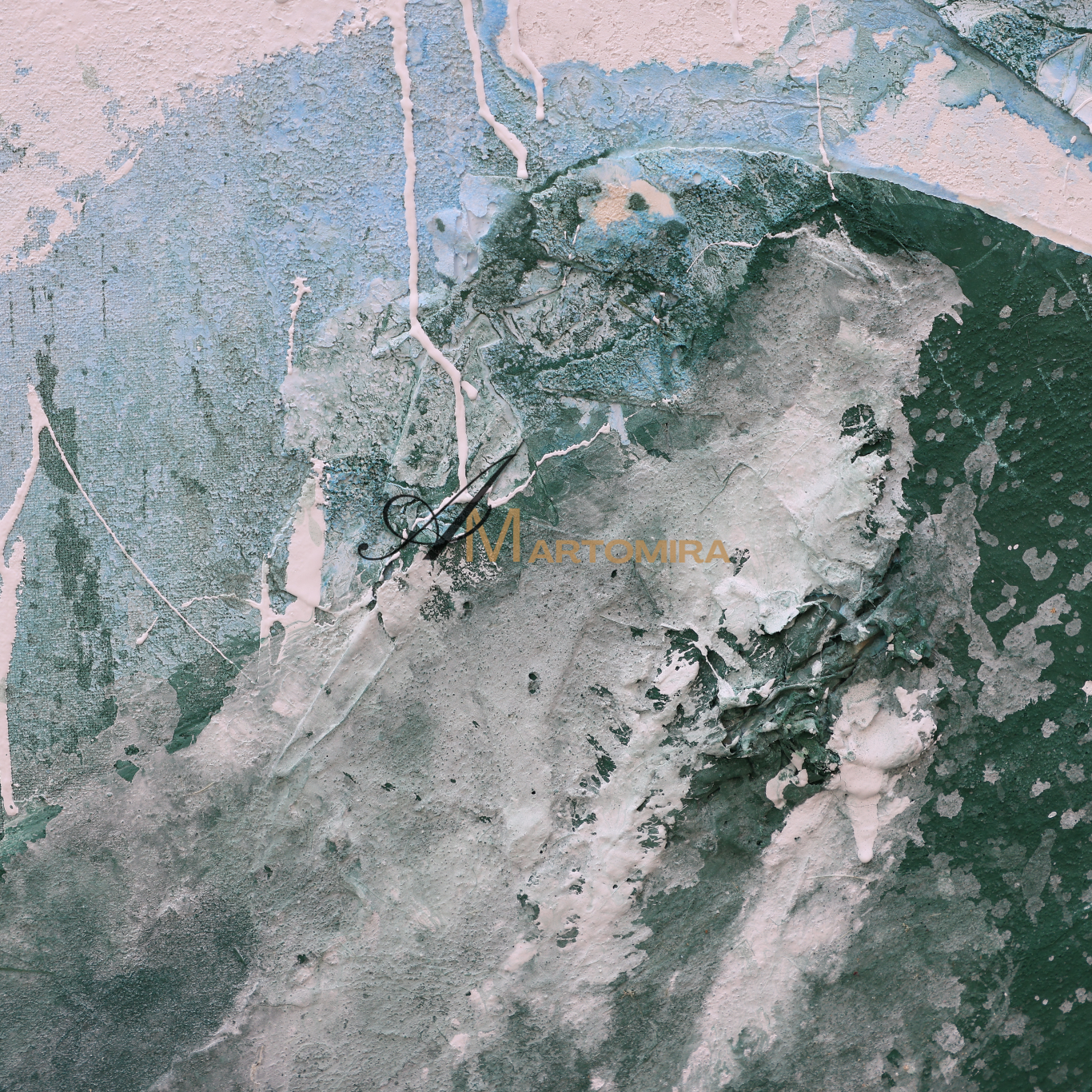 Abstract Landscape Art | Mountain Landscape Art | Green Abstract Art | Wall Art For Living Room   #DF050