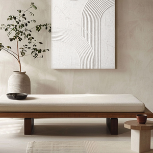 Minimalist White Textured Abstract Geometry and Lines Wall Art, Neutral Asymmetrical Relief Artwork for Modern Home & Office Decor, Wabi Sabi Inspired Plaster Wall Hanging for Living Room Bedroom Dining Room Hallway