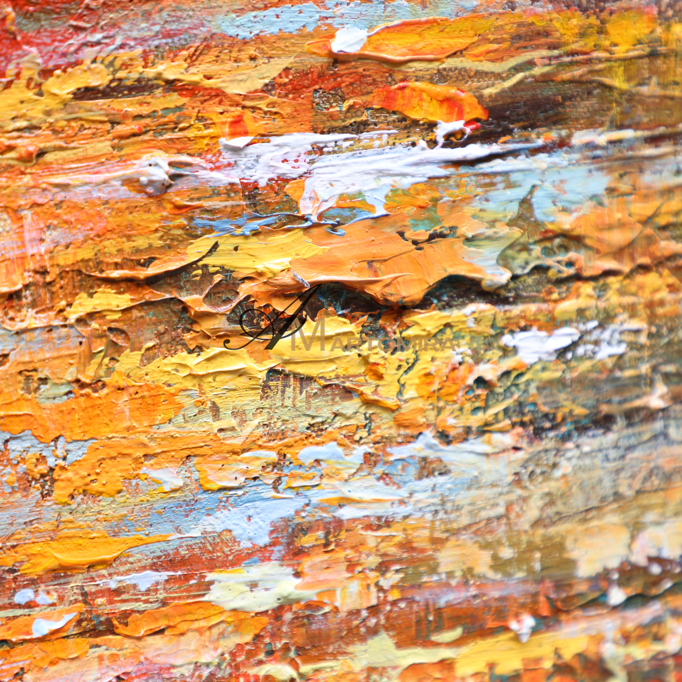 Colorful Abstract Art | Square Wall Art | Modern Abstract Art | Abstract Texture Wall Art #DF003