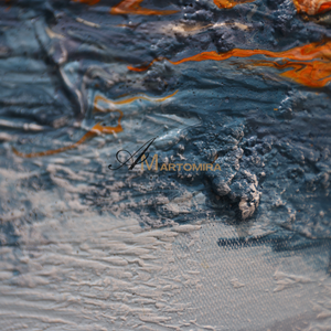 Landscape Wall Art | Ocean Abstract Painting | Abstract Wall Art | Paintings For Living Room #DF059