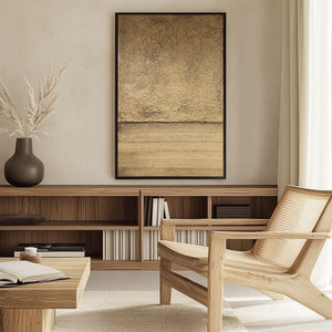 Brown Gold Wall Art | Wabi Sabi Art | Textured Paintings | Abstract Texture Wall Art #DF043