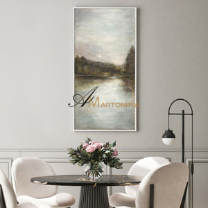 Landscape Art Paintings | Lake Wall Art | Landscape Wall Art For Living Room | Nature Art Landscape #NY010
