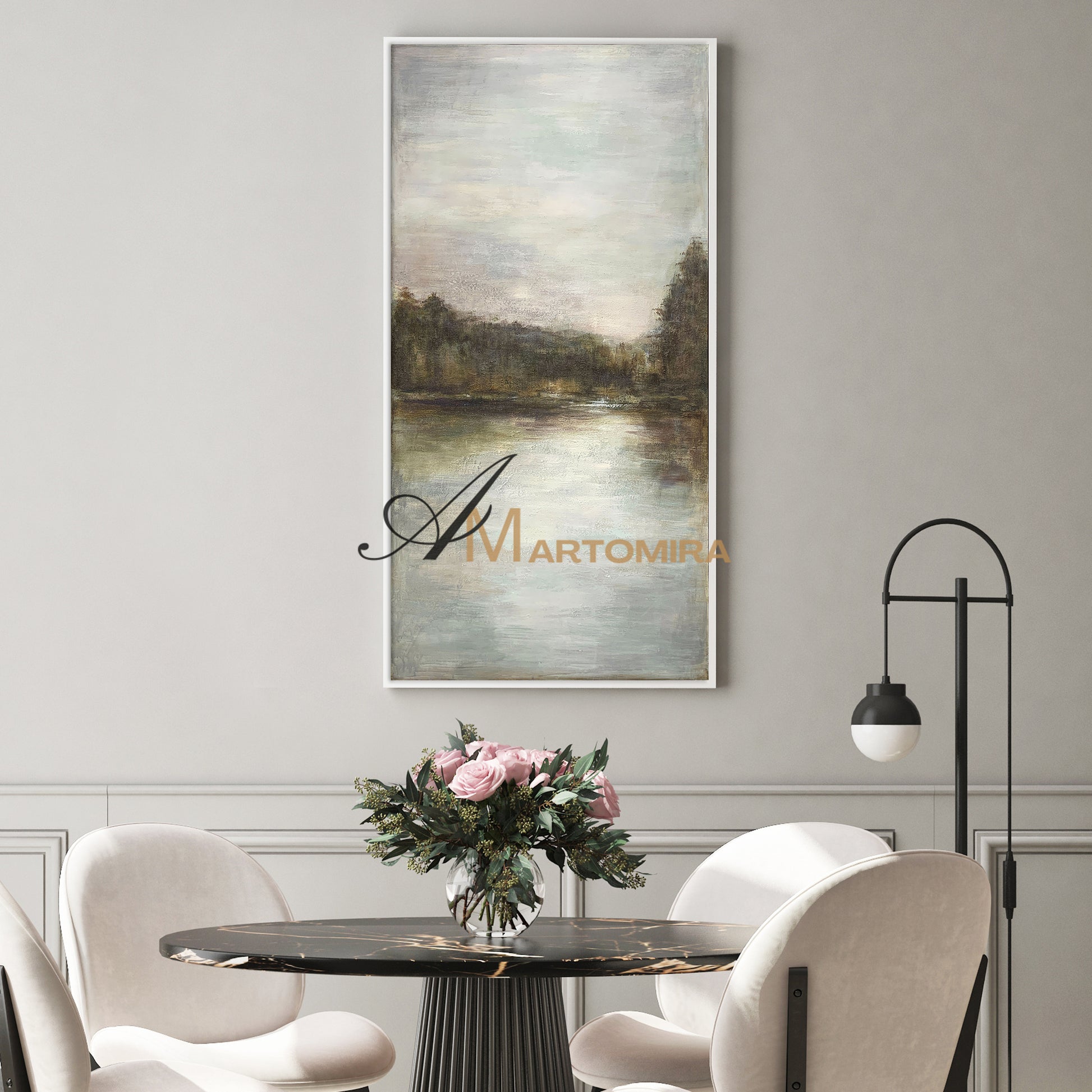 Landscape Art Paintings | Lake Wall Art | Landscape Wall Art For Living Room | Nature Art Landscape #NY010