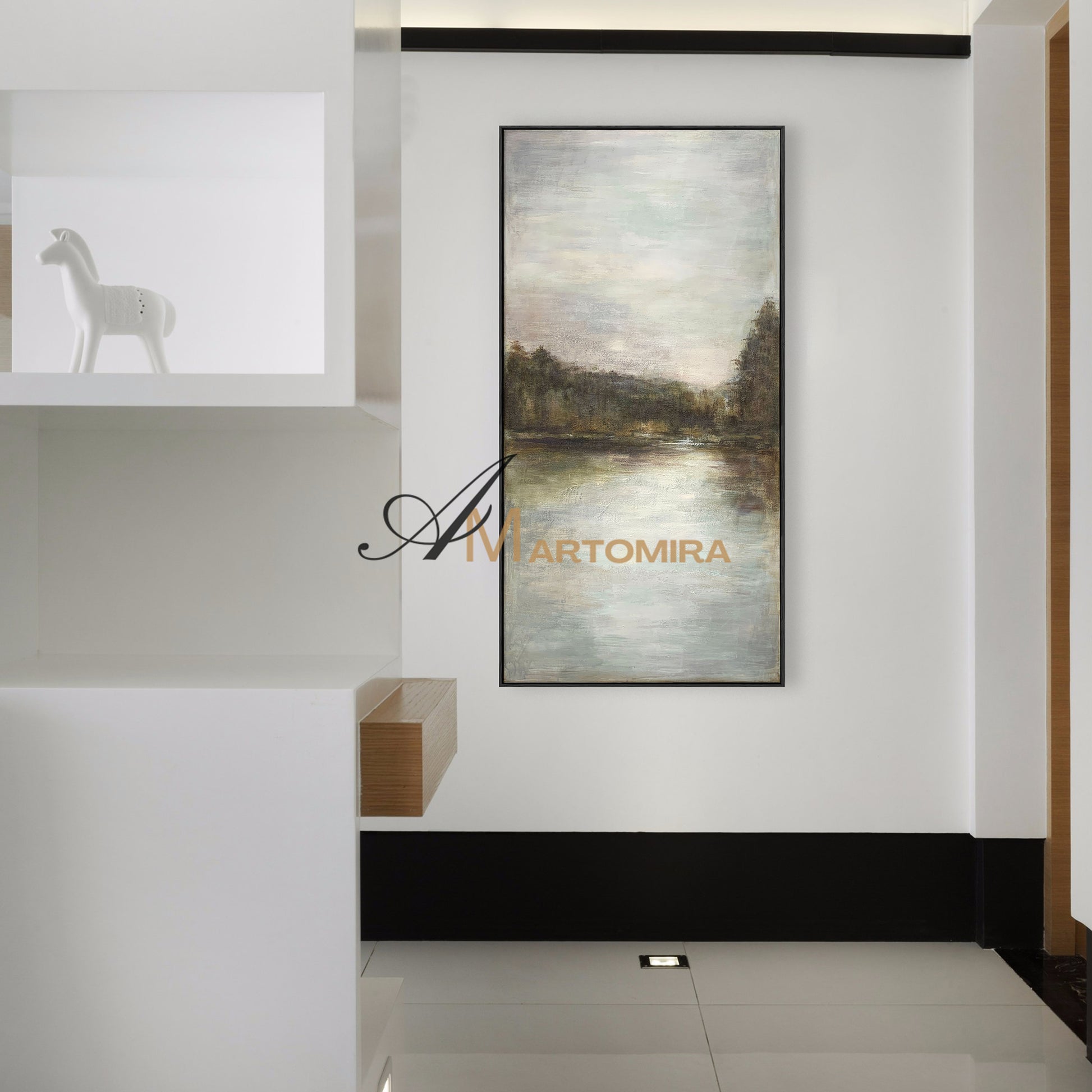 Landscape Art Paintings | Lake Wall Art | Landscape Wall Art For Living Room | Nature Art Landscape #NY010