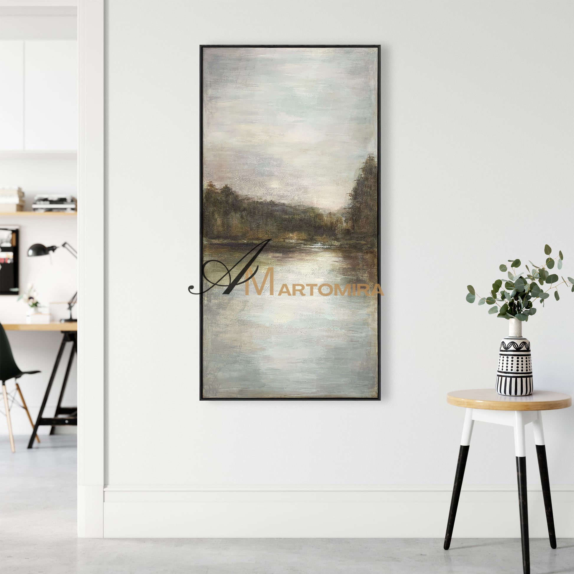 Landscape Art Paintings | Lake Wall Art | Landscape Wall Art For Living Room | Nature Art Landscape #NY010