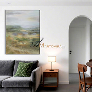 Abstract Landscape Art | Modern Abstract Paintings | Large Abstract Landscape Wall Art #NY011