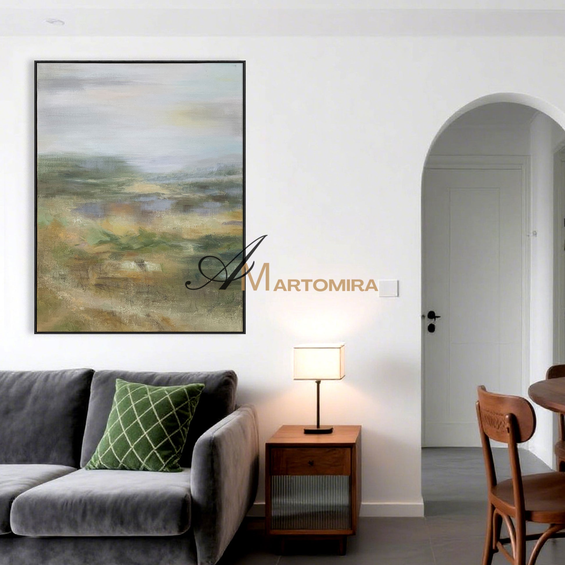 Abstract Landscape Art | Modern Abstract Paintings | Large Abstract Landscape Wall Art #NY011