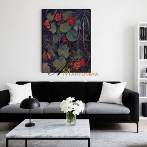 Floral Painting Acrylic | Floral Canvas Wall Art | Floral Wall Art For Living Room | Artwork #MF061