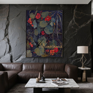 Floral Painting Acrylic | Floral Canvas Wall Art | Floral Wall Art For Living Room | Artwork #MF061
