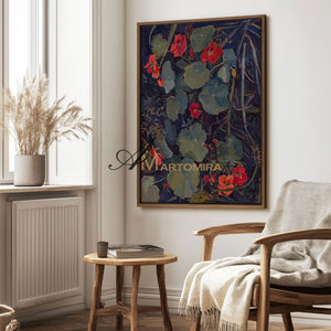 Floral Painting Acrylic | Floral Canvas Wall Art | Floral Wall Art For Living Room | Artwork #MF061