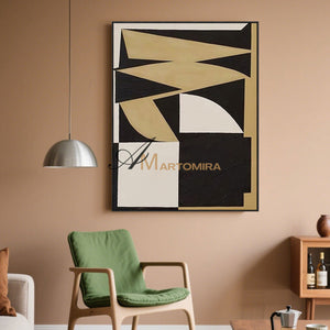 Geometric Wall Art | Abstract Modern Wall Art | Contemporary Living Room Wall Decor | Abstract Art #MF062