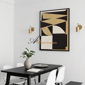 Geometric Wall Art | Abstract Modern Wall Art | Contemporary Living Room Wall Decor | Abstract Art #MF062