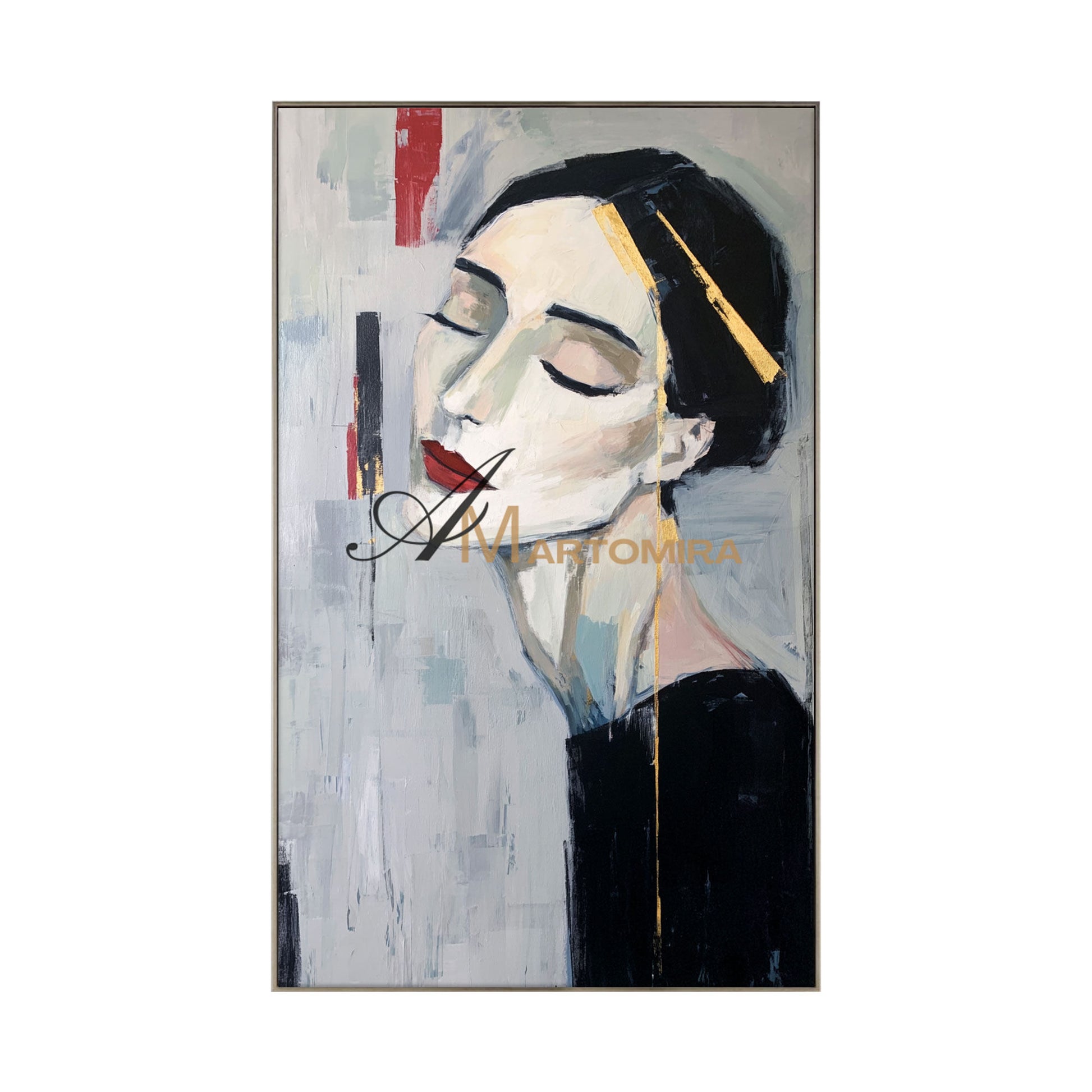 Abstract Painting Of Face | Canvas Wall Decor | Painting Art Woman | Abstract Art #AP010