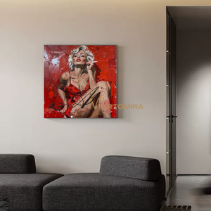 Oil Painting | Sexy Lady | Woman Red Dress Painting | Female Body Abstract Art #AP049