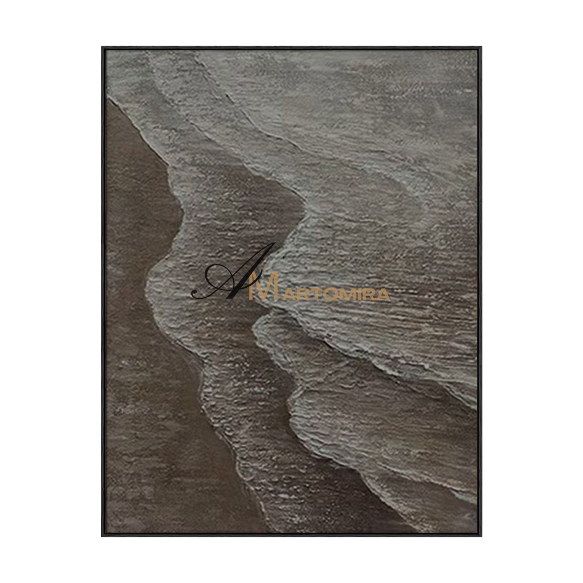 Beach Painting | The Wave Painting | Minimalist Abstract Beach Art | Wabi Sabi Art #MF063
