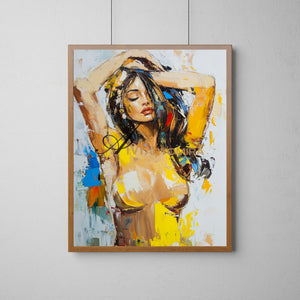 Women Body Painting | Female Body Abstract Art | Naked Female Art | Modern Art #AP041