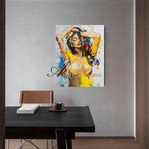 Women Body Painting | Female Body Abstract Art | Naked Female Art | Modern Art #AP041