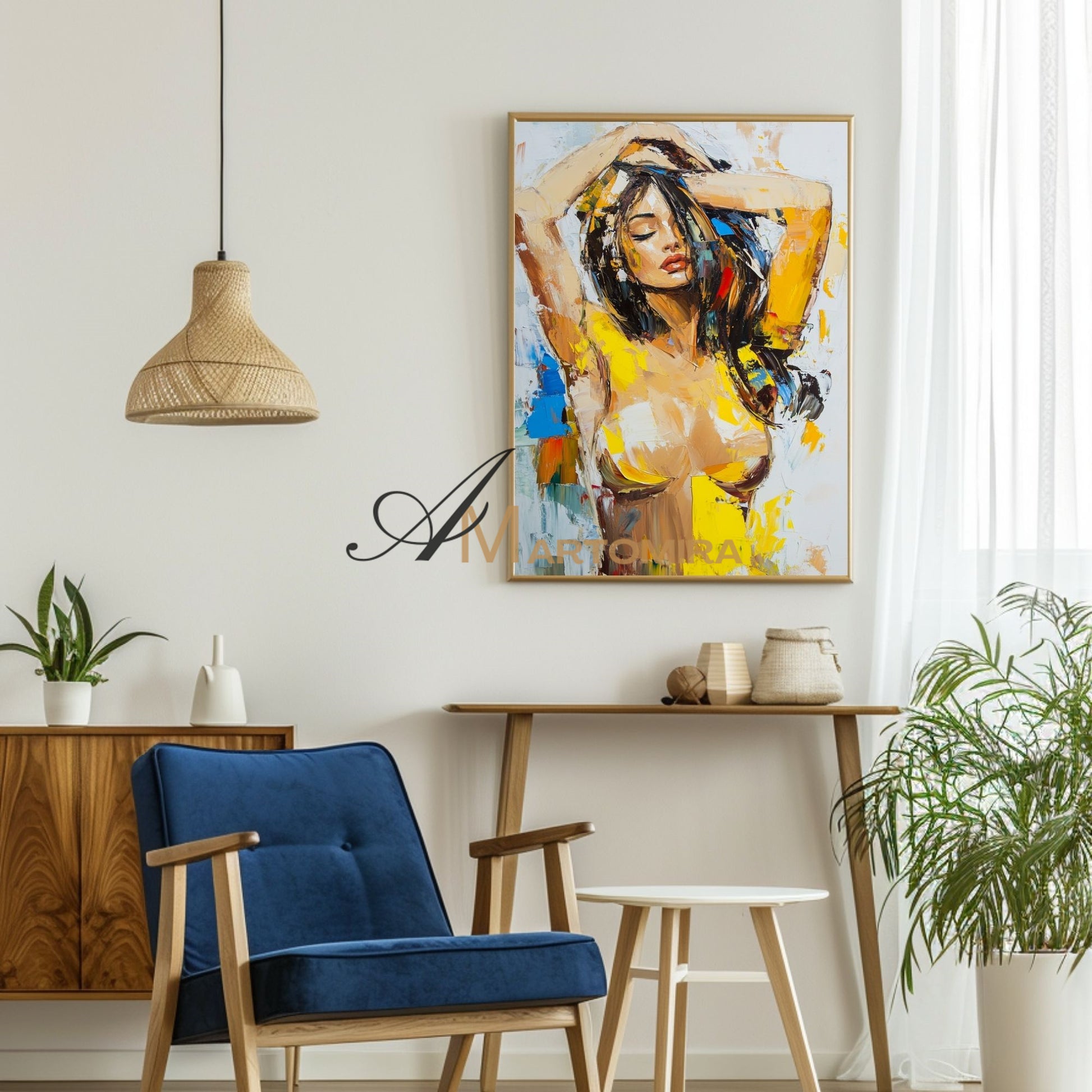 Women Body Painting | Female Body Abstract Art | Naked Female Art | Modern Art #AP041